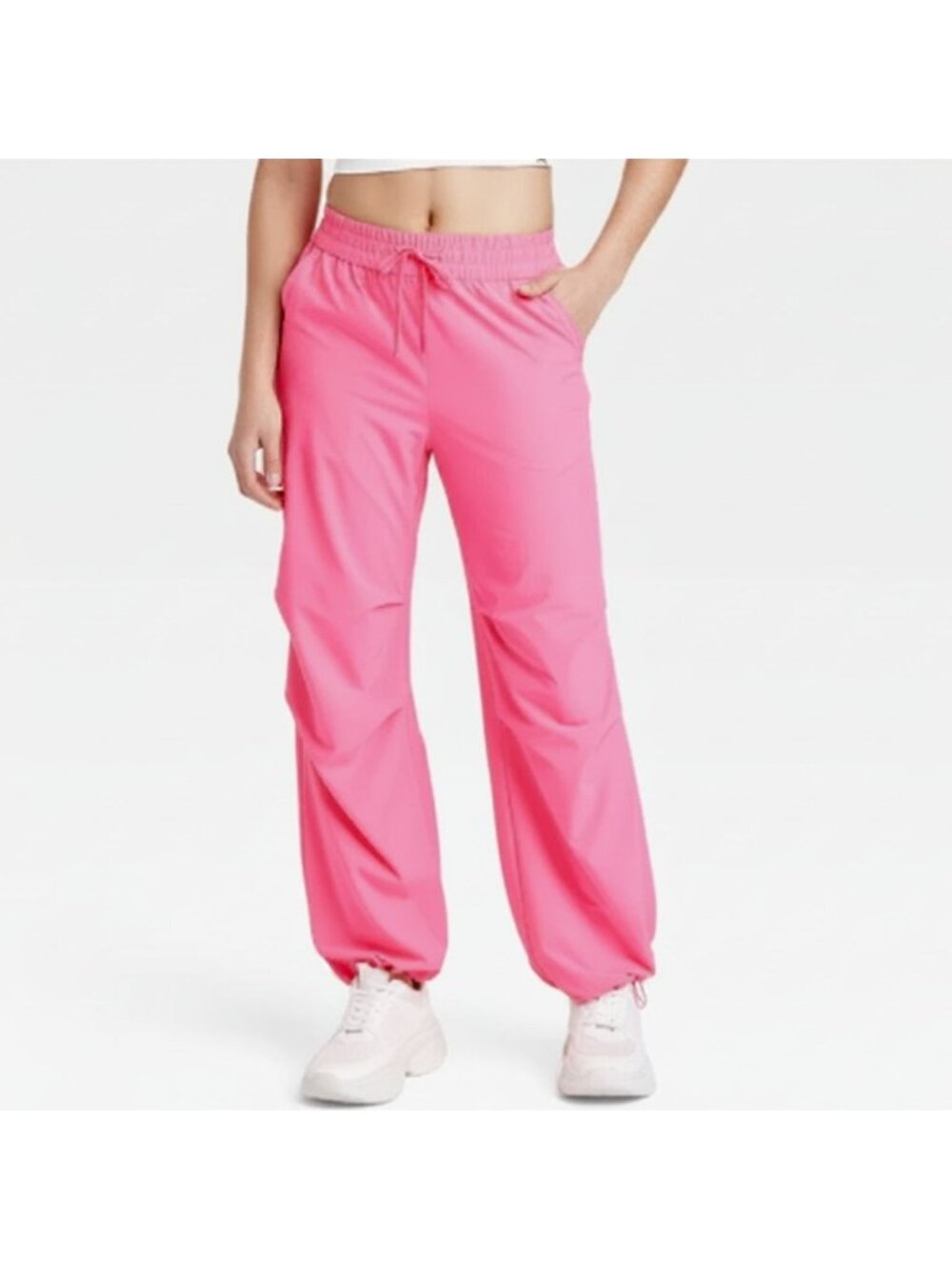 JoyLab Parachute Pants • L • Cayenne Pink • WAW-100053